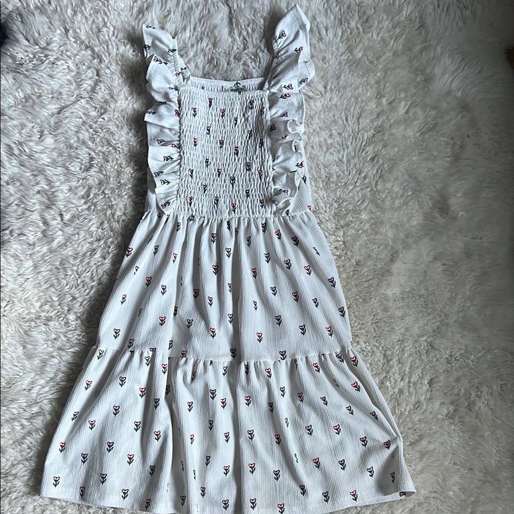 EC - White Floral Girls' Dress 8-9Yrs